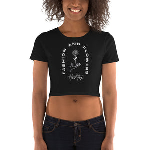 HashtagFandF Women’s Flower Hand Crop Tee