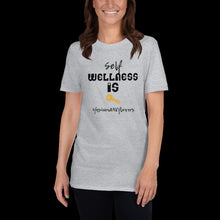Load image into Gallery viewer, HashtagFandF Wellness is Key Unisex T-Shirt